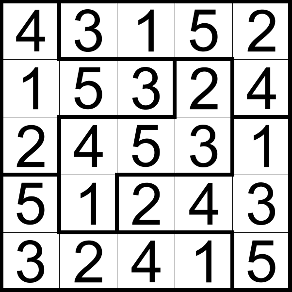 (四)六宫额外区域数独:在空格内填入数字1